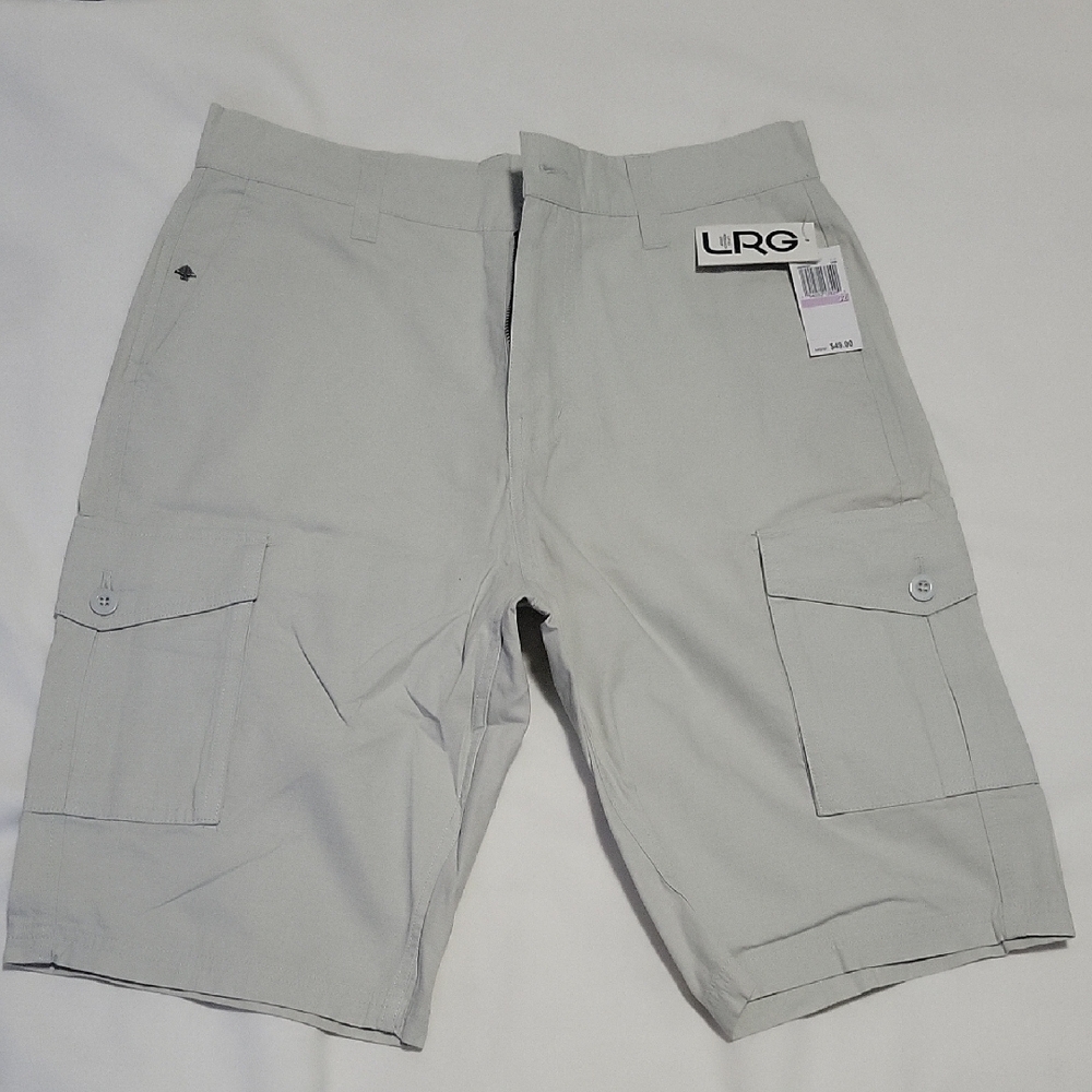 LRG Men's Gray Cargo Shorts